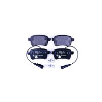 Brake pad set with wear warning contact 17.8 mm HELLA for...