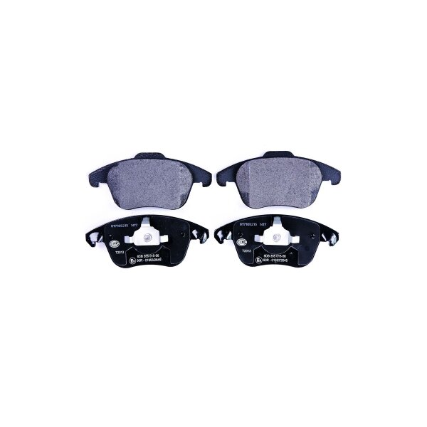 Brake pad set discs without wear warning HELLA for e.g. CITROËN DS5