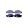 Brake pad set without wear warning 15.5 mm HELLA for e.g. TOYOTA HIACE