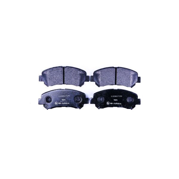 Brake pad set with wear warning contact 16.8 mm HELLA for e.g. NISSAN QASHQAI