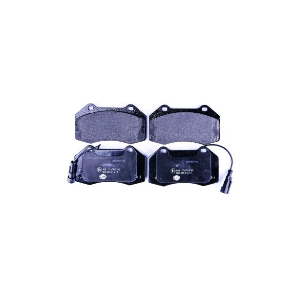 Brake pad set with wear warning contact 15.3 mm HELLA for e.g. ALFA ROMEO MITO