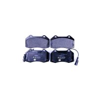 Brake pad set with wear warning contact 15.3 mm HELLA for...