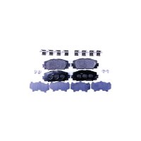 Brake pad set without wear warning 17.2 mm HELLA for...