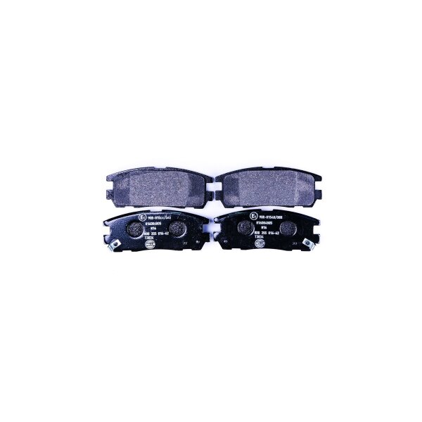 Brake pad set with wear warning 15.8 mm HELLA for e.g. OPEL FRONTERA