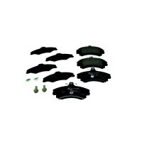 Brake pad set with wear warning 15.1 mm HELLA for e.g....