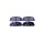 Brake pad set without wear warning 13 mm HELLA for e.g. MAZDA 626