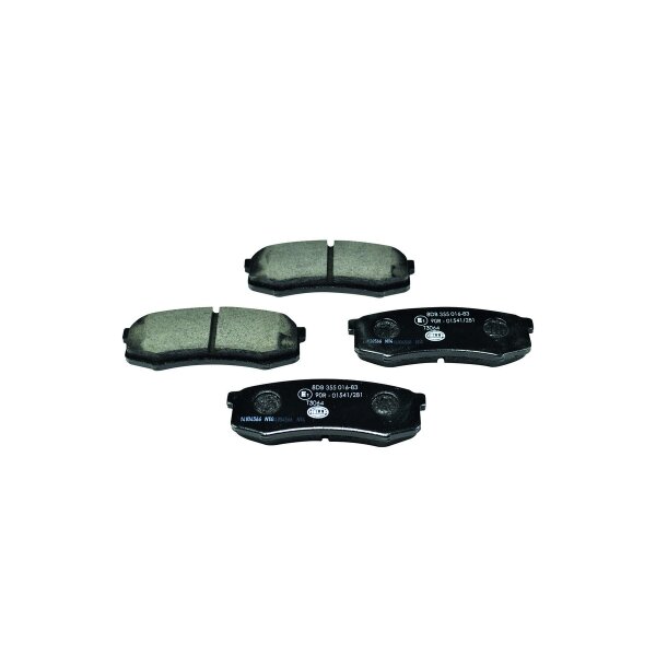 Brake pad set without wear warning 15 mm HELLA for e.g. TOYOTA LAND