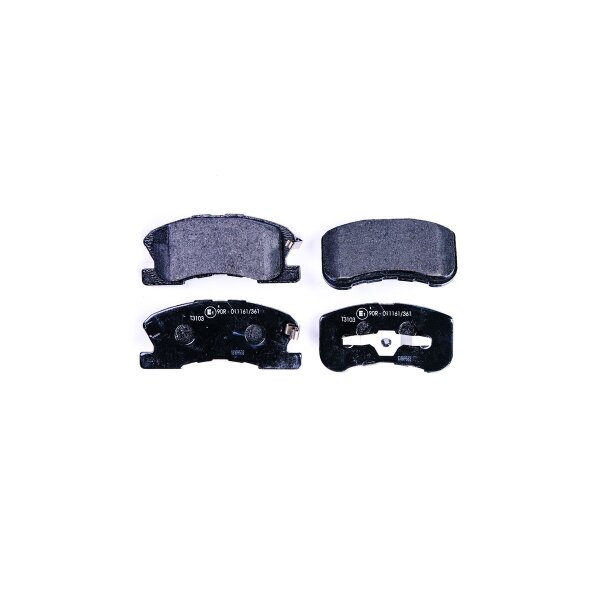 Brake pad set with wear warning 15.5 mm HELLA for e.g. DAIHATSU SIRION