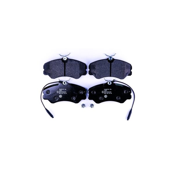 Brake pad set with wear warning contact 19.4 mm HELLA for FIAT DUCATO and others