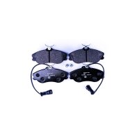 Brake pad set with wear warning contact 19.5 mm HELLA for...