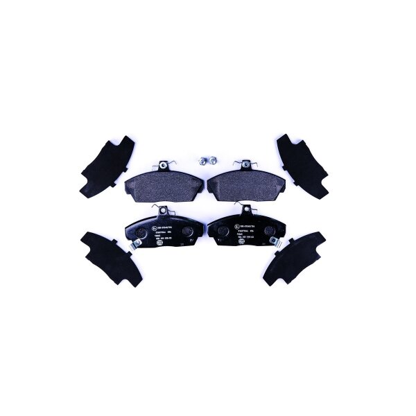 Brake pad set discs with wear warning 18 mm HELLA for e.g. ROVER 400