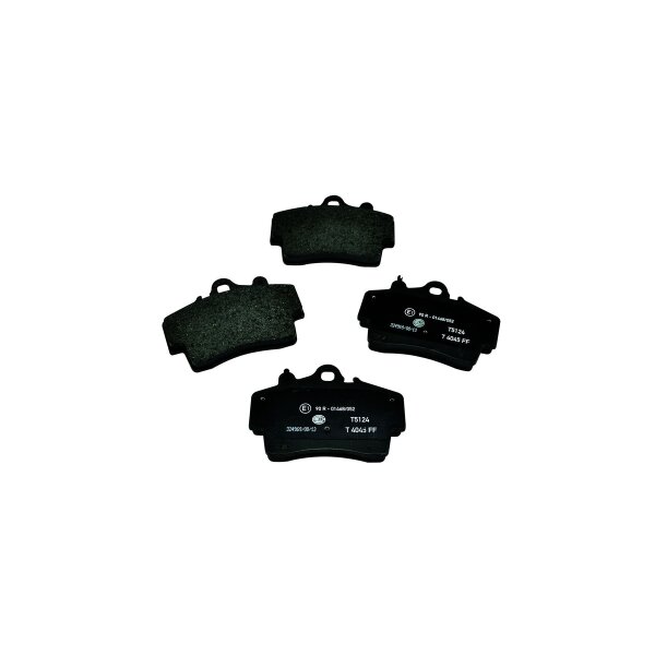 Bremsbelagsatz mit Verschleißwarnung 15,5 mm HELLA für u.a. PORSCHE BOXSTER