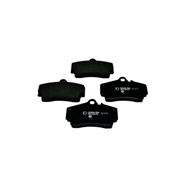 Brake pad set with wear warning 15.5 mm HELLA for PORSCHE BOXSTER and others