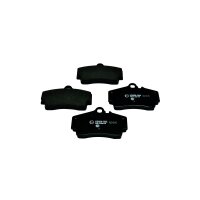 Brake pad set with wear warning 15.5 mm HELLA for PORSCHE...
