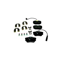 Brake pad set with wear warning contact 16.5 mm HELLA for...