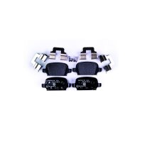 Brake pad set discs with wear warning 14 mm HELLA for...