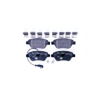 Brake pad set with wear warning contact 17.8 mm HELLA for...