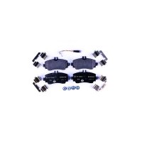 Brake pad set discs incl. wear warning contact 19 mm...