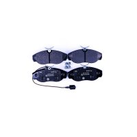 Brake pad set with wear warning contact 19.7 mm HELLA for...