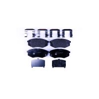 Brake pad set with wear warning 17.7 mm HELLA for HYUNDAI...