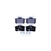 Brake pad set without wear warning 16.2 mm HELLA for e.g. RENAULT CLIO