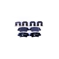 Brake pad set with wear warning 15.7 mm HELLA for KIA...