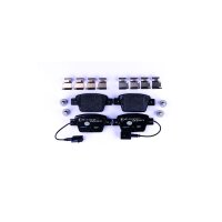 Brake pad set with wear warning contact 17.2 mm HELLA for...