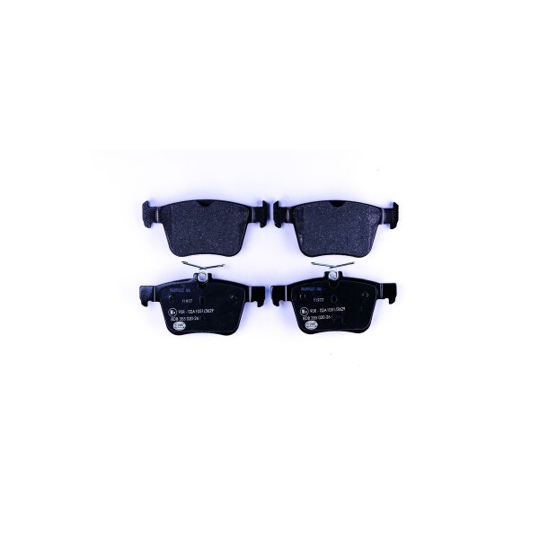 Brake pad set without wear warning 16.4 mm HELLA for e.g....