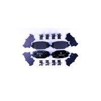 Brake pad set with wear warning 17.6 mm HELLA for e.g....