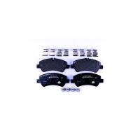 Brake pad set with wear warning 17.8 mm HELLA for FORD...