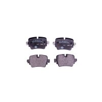 Brake pad set with wear warning 17.4 mm HELLA for JAGUAR...