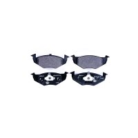 Brake pad set discs without wear warning 17.2 mm HELLA...