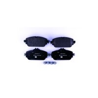 Brake pad set discs with wear warning 19.3 mm HELLA for...