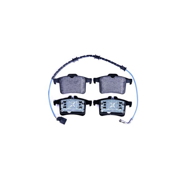 Brake pad set with wear warning contact 16.2 mm HELLA for JAGUAR XK and others