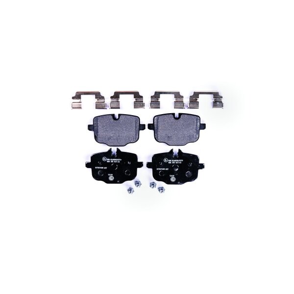 Brake pad set discs with wear warning indicator 17.2 mm HELLA for BMW 3 Series and others