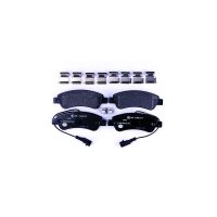 Brake pad set with wear warning contact 18.8 mm HELLA for...