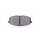 Brake pad set discs with wear warning 18 mm HELLA for KIA CERATO and others