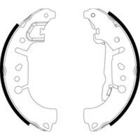 Brake Shoe Set Ø 228 mm 42 mm HELLA suitable for...