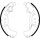 Brake Shoe Set Ø 228 mm 42 mm HELLA suitable for e.g. FIAT TIPO