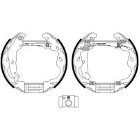 Brake Shoe Set Ø 200 mm 32 mm HELLA suitable for...