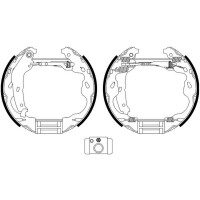 Brake Shoe Set Ø 200 mm 32 mm HELLA suitable for SUZUKI SPLASH and others
