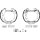 Brake Shoe Set Ø 203 mm 39 mm HELLA suitable for e.g. CITROËN C3