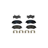 Brake pad set discs with wear warning 16.7 mm HELLA for...