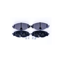 Brake pad set discs with wear warning 20.3 mm HELLA for e.g. VW TIGUAN