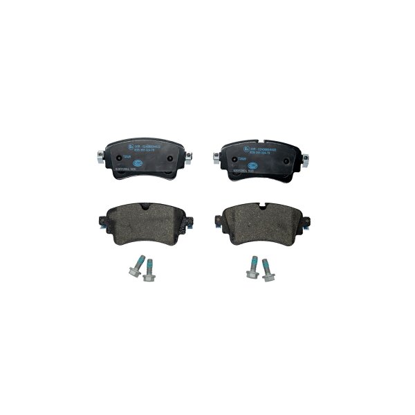 Brake pad set discs with wear warning indicator 17.5 mm...