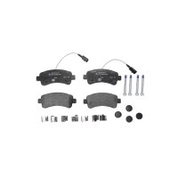 Brake pad set with wear warning contact 21.1 mm HELLA for...