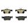 Brake pad set, rear brake disc HELLA PAGID for FORD LINCOLN