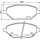 Brake pad set discs with wear warning 18 mm HELLA for OPEL KARL
