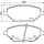 Brake pad set discs with wear warning 18 mm HELLA for OPEL KARL