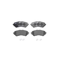 Brake pad set without wear warning 17.5 mm HELLA for...